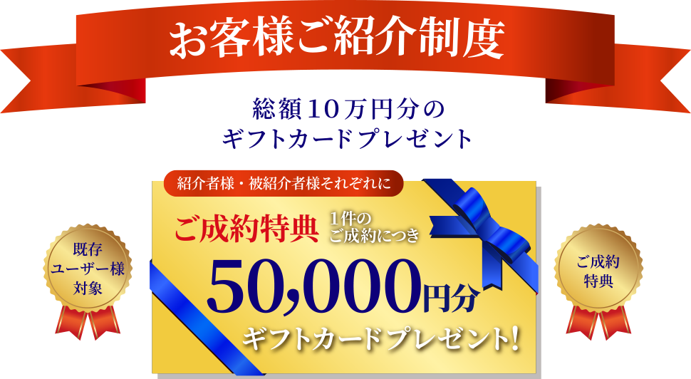 お客様ご紹介制度