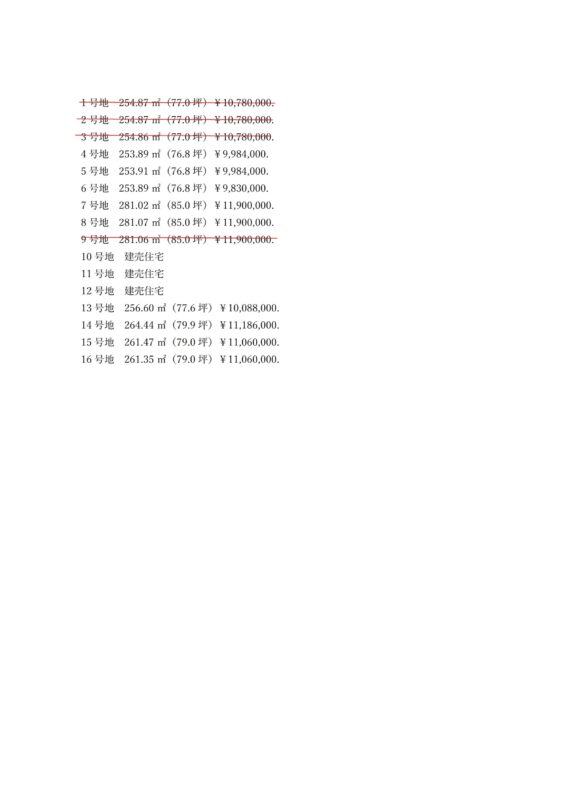 小城駅西団地第11期分譲地-2